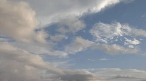 Blue Sky Timelapse Stock Footage 12027566