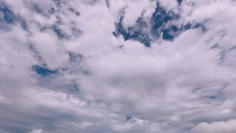 Blue Sky Timelapse Over Japan with Fast Moving Clouds Stock Footage 336847445