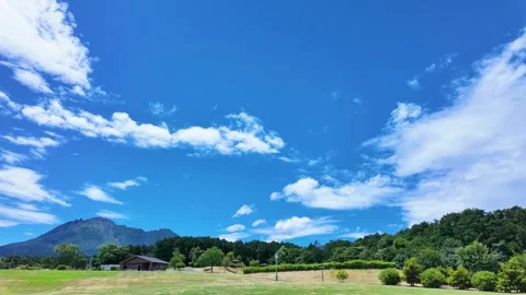 Blue Sky Timelapse Over Japan with Fast Moving Clouds Stock Footage 336847466
