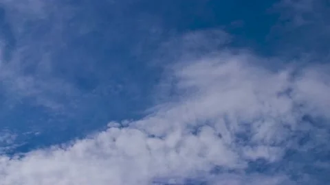 Blue Sky Timelapse with Puffy Clouds Full HD Stock Footage 133084094