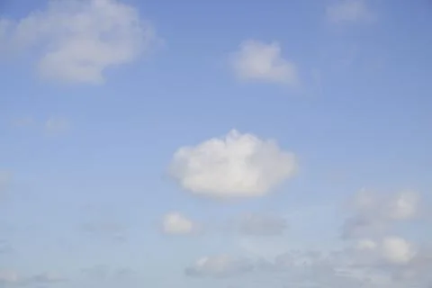 Blue sky with tiny clouds background, Stock Photos