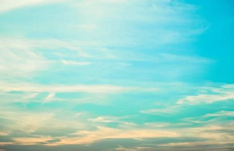 Blue sky with tiny clouds. Stock Photos