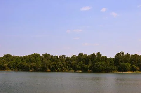 Blue Sky with Trees Stock Photos