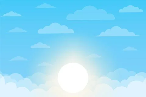 Blue sky vector background Stock Illustration