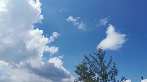 Blue sky video background, 4k video. Vidéo 134885540
