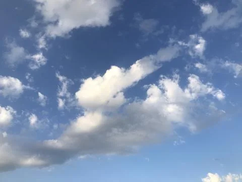 The blue sky view with clouds Stock Photos