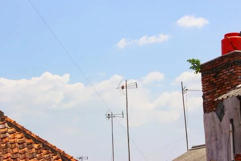 Blue sky view Stock Photos