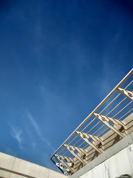 The blue sky view in the summer Stock Photos