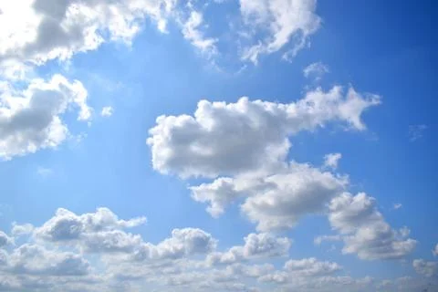 Blue Sky whit cloud copy space Stock Photos