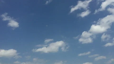 Blue sky with white cloud 5 Stock Footage 49990295