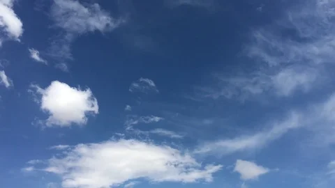 Blue sky white cloud air 5-H264 1080 30fps Stock Footage 76208501