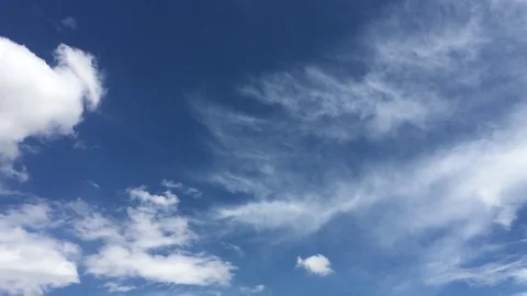 Blue sky white cloud air 8-H264 1080 30fps Video stock 76208541