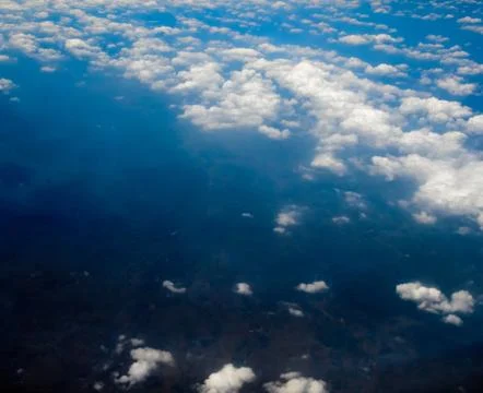 Blue sky white cloud background Foto stock