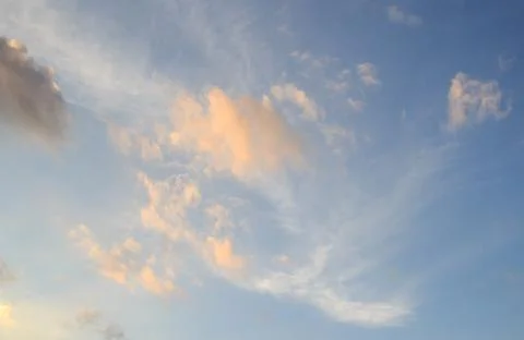 Blue sky with white cloud background for any design Stock Photos
