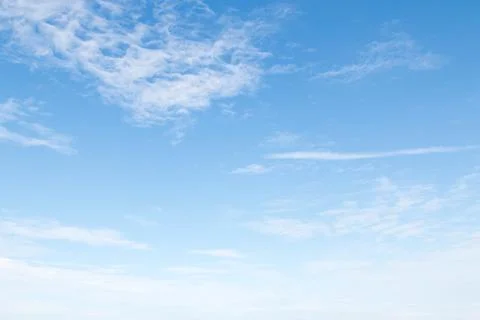 Blue sky with White cloud background Stock Photos