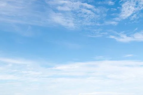 Blue sky with White cloud background Stock Photos