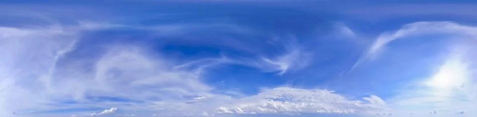 Blue sky with white cloud background. Clear blue sky and white clouds Stock-Fotos