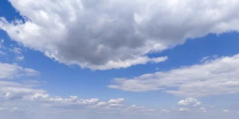 Blue sky with white cloud background. Clear blue sky and white clouds 스톡 사진