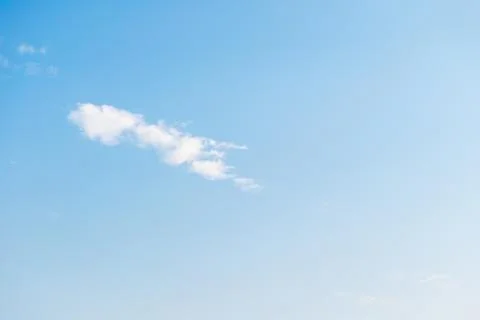 Blue Sky With White Cloud Background Stockfoto's