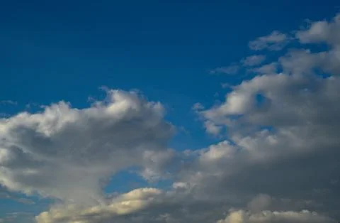 Blue sky with white cloud beautiful Stock Photos