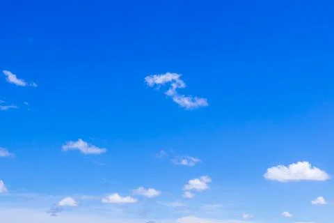 Blue sky in white cloud clear view for background and texture Stock Photos