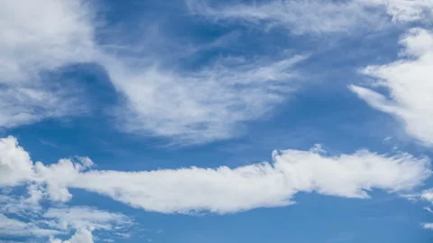 Blue sky with white cloud. Stock Footage 253159897