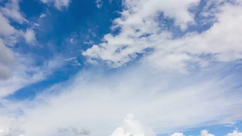 Blue sky with white cloud. Stock Footage 258551487