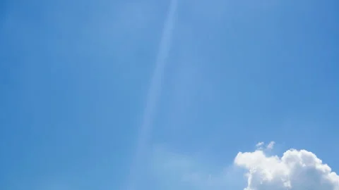 Blue sky with white cloud. Stock Footage 258552831