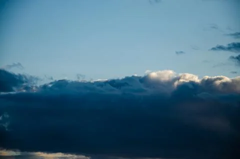Blue sky with white cloud landscape background Stock Photos