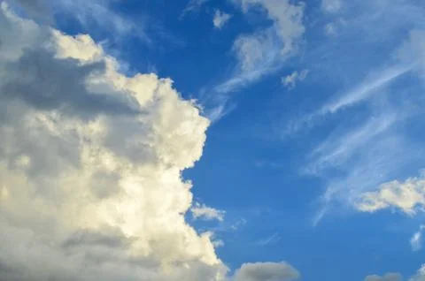 Blue sky white cloud Stock Photos
