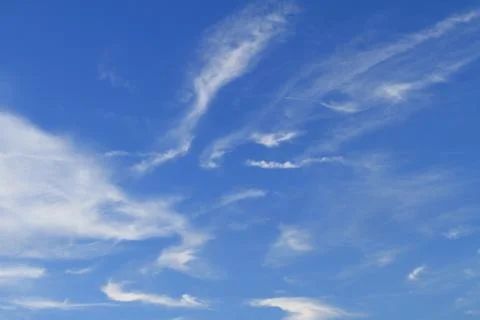 Blue sky with white cloud Stock Photos