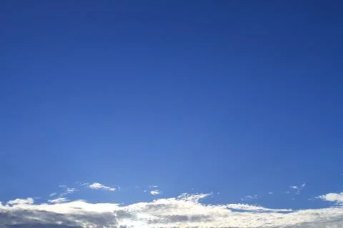 Blue sky with white cloud Stock Photos