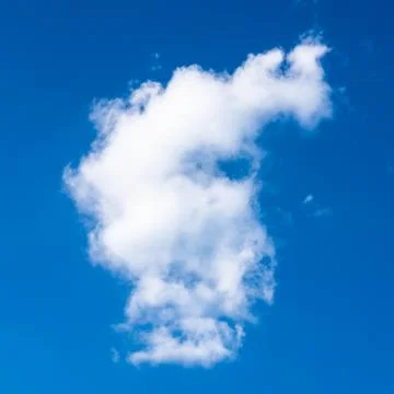 Blue sky with white cloud Stock Photos