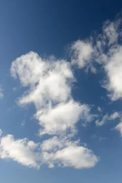 Blue sky with white cloud Stock Photos