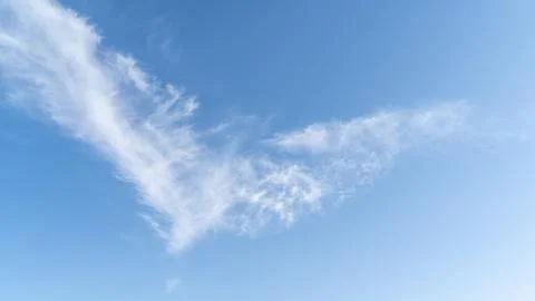 Blue sky with white cloud Stock Photos