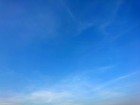 Blue sky with white cloud Stock Photos