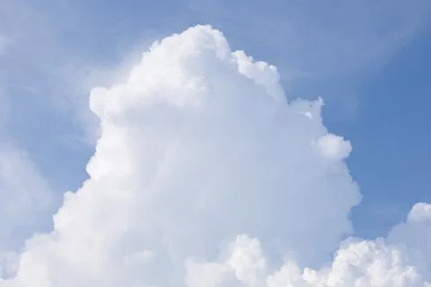 Blue sky with white cloud Stock Photos