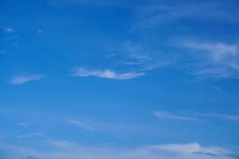 Blue sky with white cloud Stock Photos