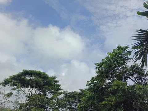 The blue sky with white clouds  (9) Stock Photos