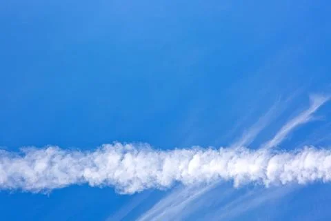 Blue Sky with white clouds. Abstract backdrop for wallpaper . Stock Photos