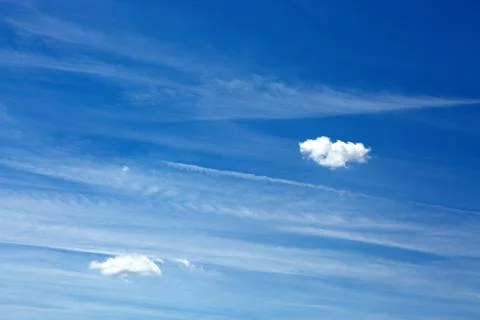 Blue Sky with white clouds. Abstract backdrop for wallpaper . Stock Photos
