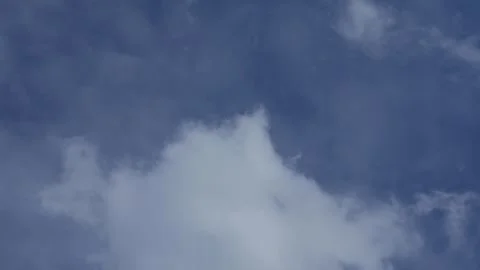 Blue Sky with White Clouds and gentle wind. Stock Footage 310653019