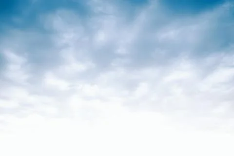 Blue Sky with White Clouds and Text Space Photos
