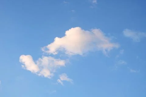 Blue sky white clouds and Beautiful puffy fluffy cumulus cloud, cloudscape .. Stock Photos
