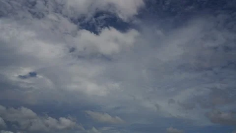 Blue sky white clouds background timelapse Stock Footage 247103899