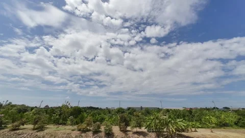 Blue sky white clouds background timelapse Stock Footage 248149778