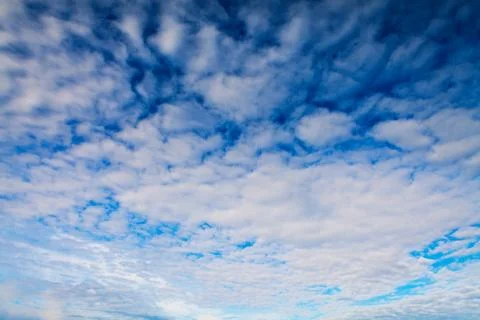 Blue sky with white clouds background 스톡 사진