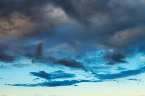 Blue sky with white clouds background Stock Photos