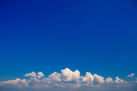 Blue sky with white clouds background Foto stock