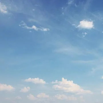 Blue sky with white clouds background Stock Photos
